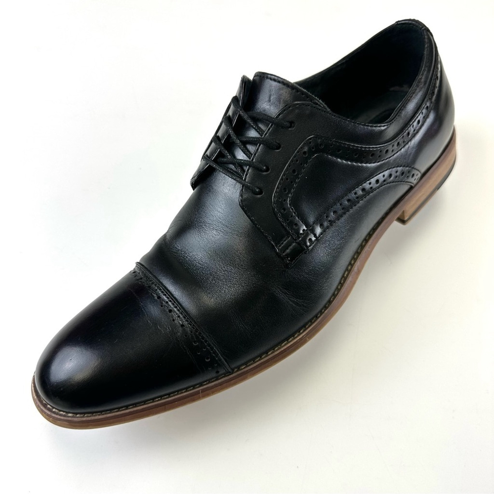 Stacy Adams black Dickinson Cap Toe men’s Oxford Size 11M Hipster classic